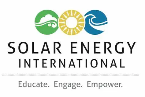 A logo of solar energy international