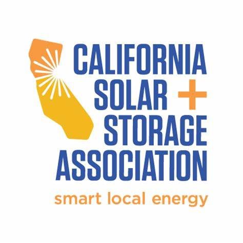 A logo for the california solar and storage association.