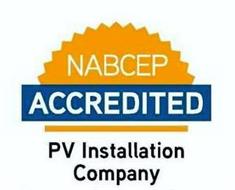 A nabcep accredited pv installation company seal.